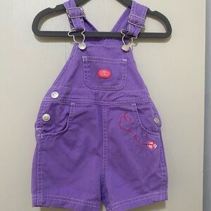 Y2K Circo Purple Overalls with Adjustable Straps